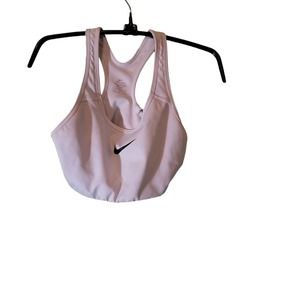 Nike Dri Fit White Sports Bra Sz Small